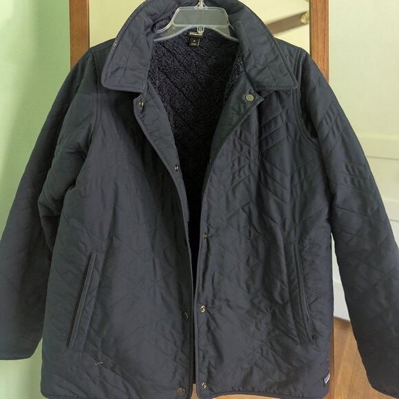 Patagonia Jackets & Blazers - Patagonia Navy Blue Lined Winter Coat